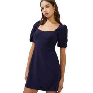 NWOT French Connection Berina Whisper Puff Sleeve Dress Size 6